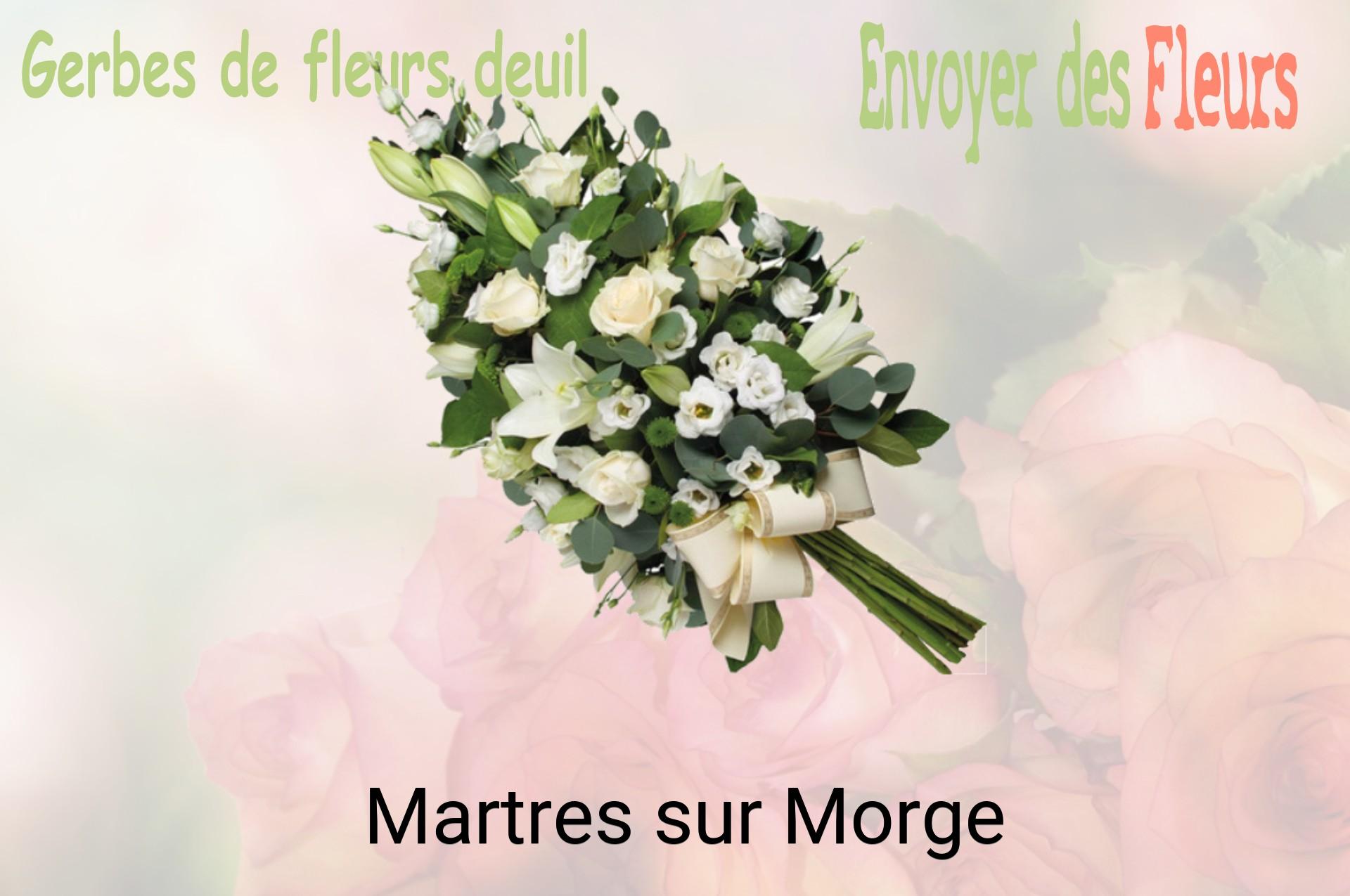 Gerbe de fleurs de deuil livrée à Martres-sur-Morge